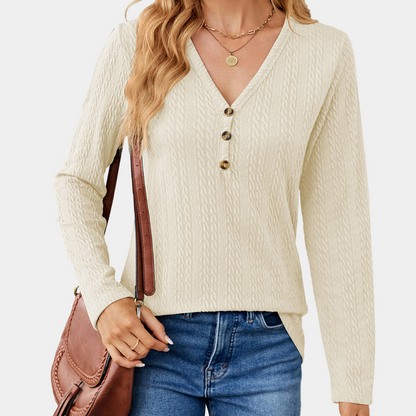 Camiseta de manga larga para mujer