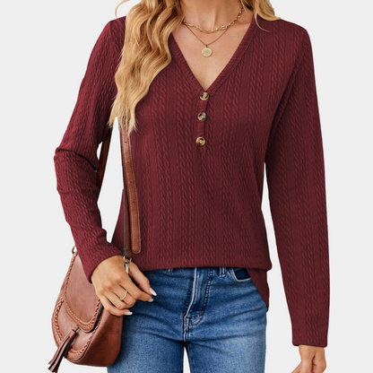 Camiseta de manga larga para mujer