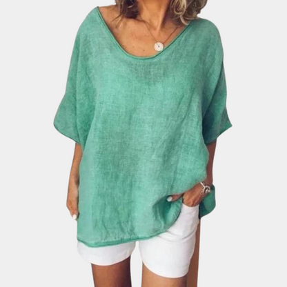 Camiseta cómoda y oversize para mujer