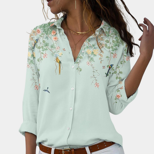 Solveiga - Blusa floral de mujer