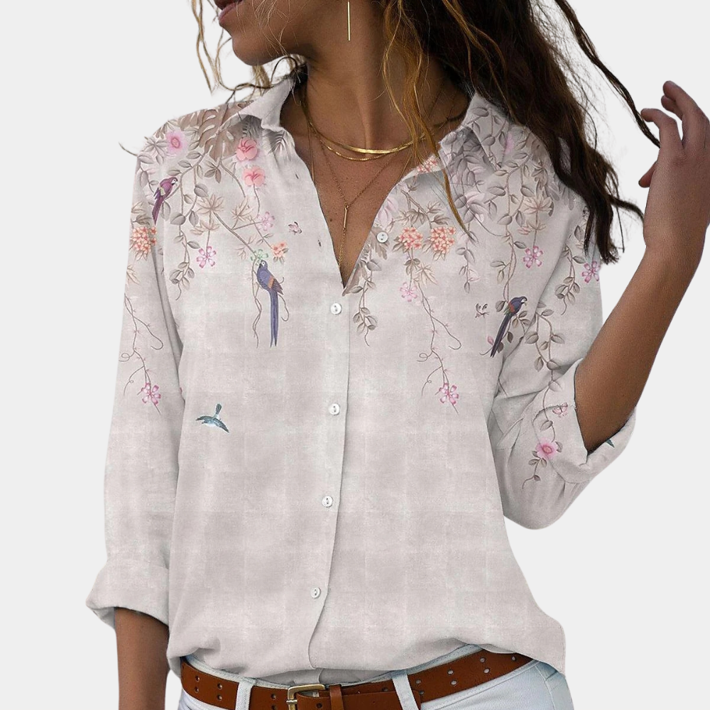 Solveiga - Blusa floral de mujer