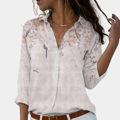 Solveiga - Blusa floral de mujer