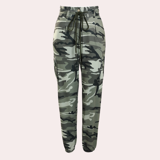 Pantalones cargo de camuflaje para mujer