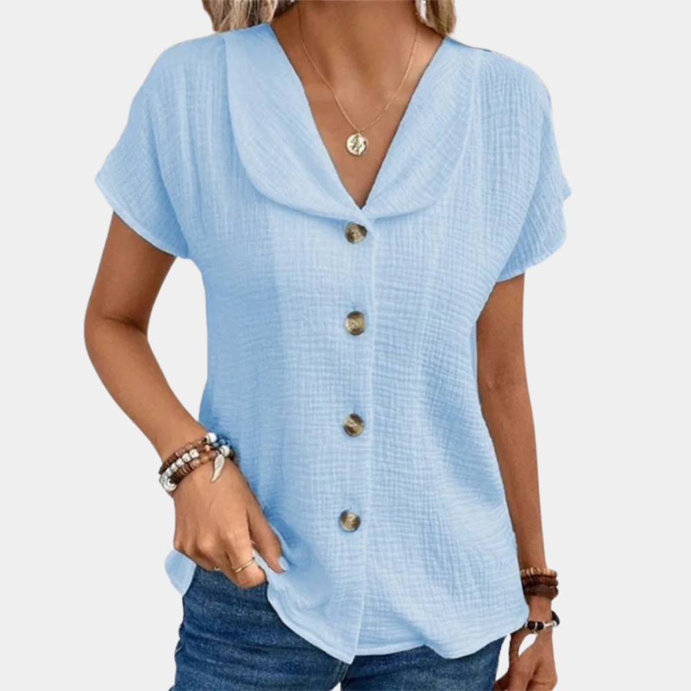 Marilyn - Blusa con botones - Ligera y cómoda