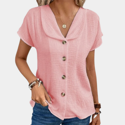 Marilyn - Blusa con botones - Ligera y cómoda