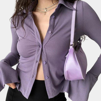 Tilde - Elegante blusa de manga larga para mujer