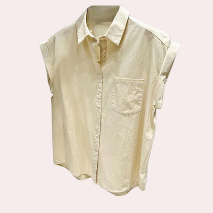Nadya - Blusa de verano sin mangas para mujer