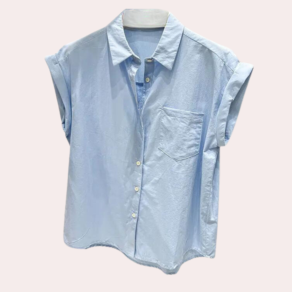 Nadya - Blusa de verano sin mangas para mujer