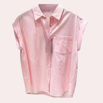 Nadya - Blusa de verano sin mangas para mujer