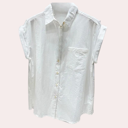 Nadya - Blusa de verano sin mangas para mujer