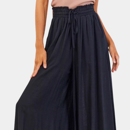 Elegantes pantalones de pata ancha para mujer