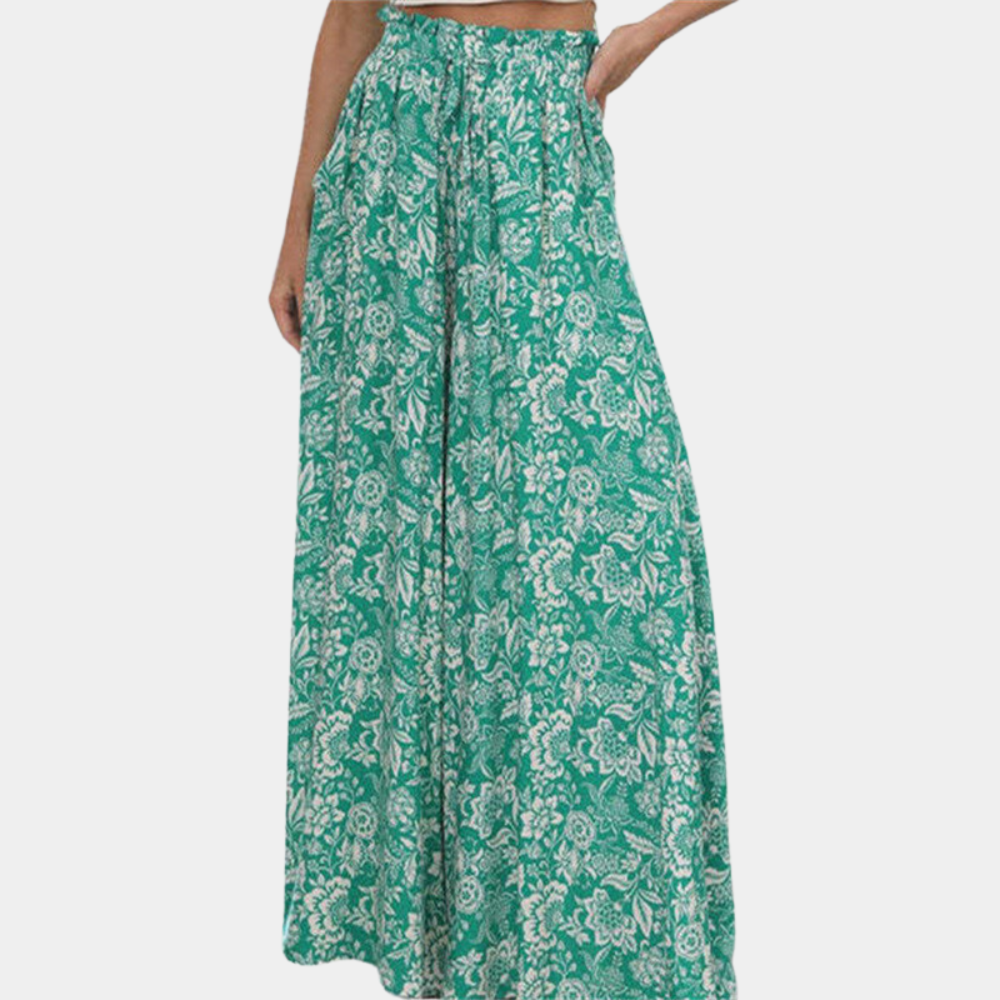 Elegantes pantalones de pata ancha para mujer