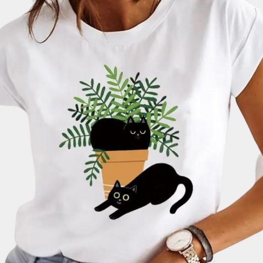 Elegante camiseta de verano para mujer