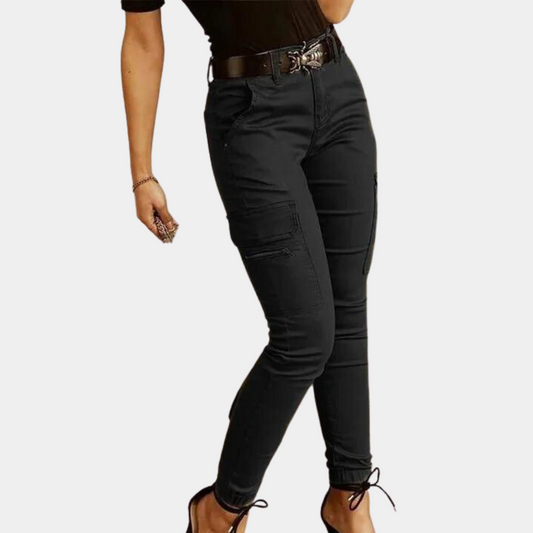 Vaqueros cargo informales para mujer