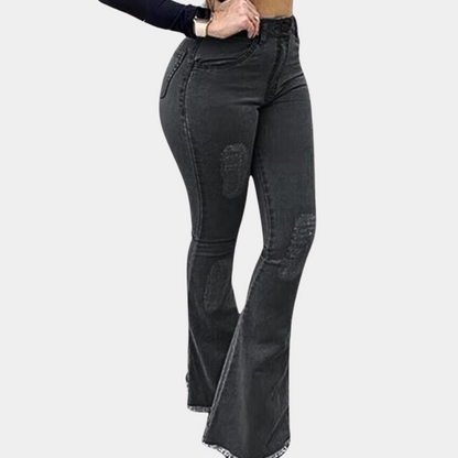 Pantalones acampanados de moda para mujer