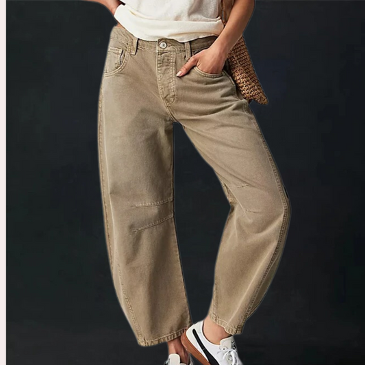 Vaqueros anchos de moda para mujer