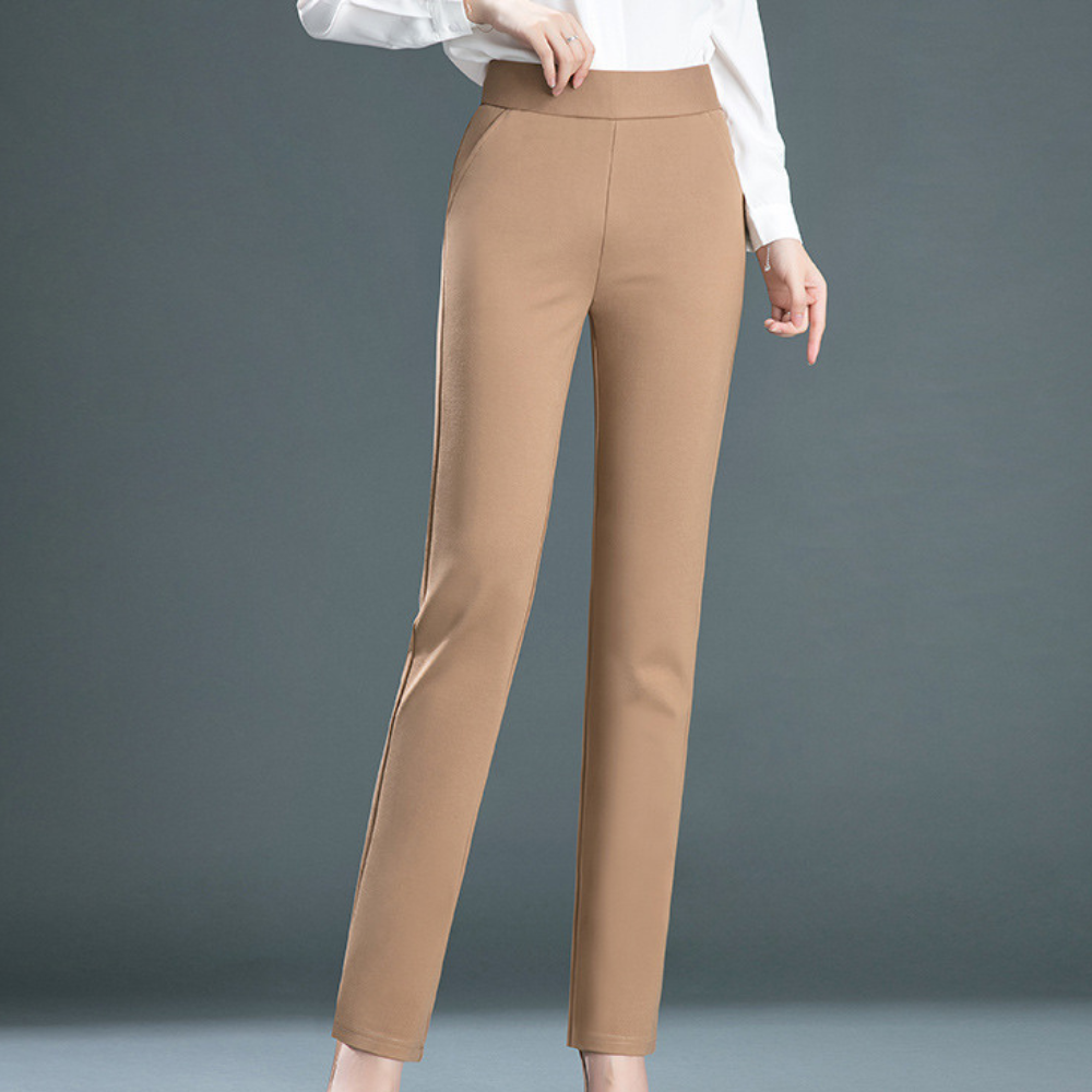 Abril - Elegante pantalón recto de mujer