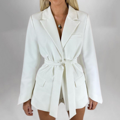 Thalassa - Elegante blazer con cinturón para mujer