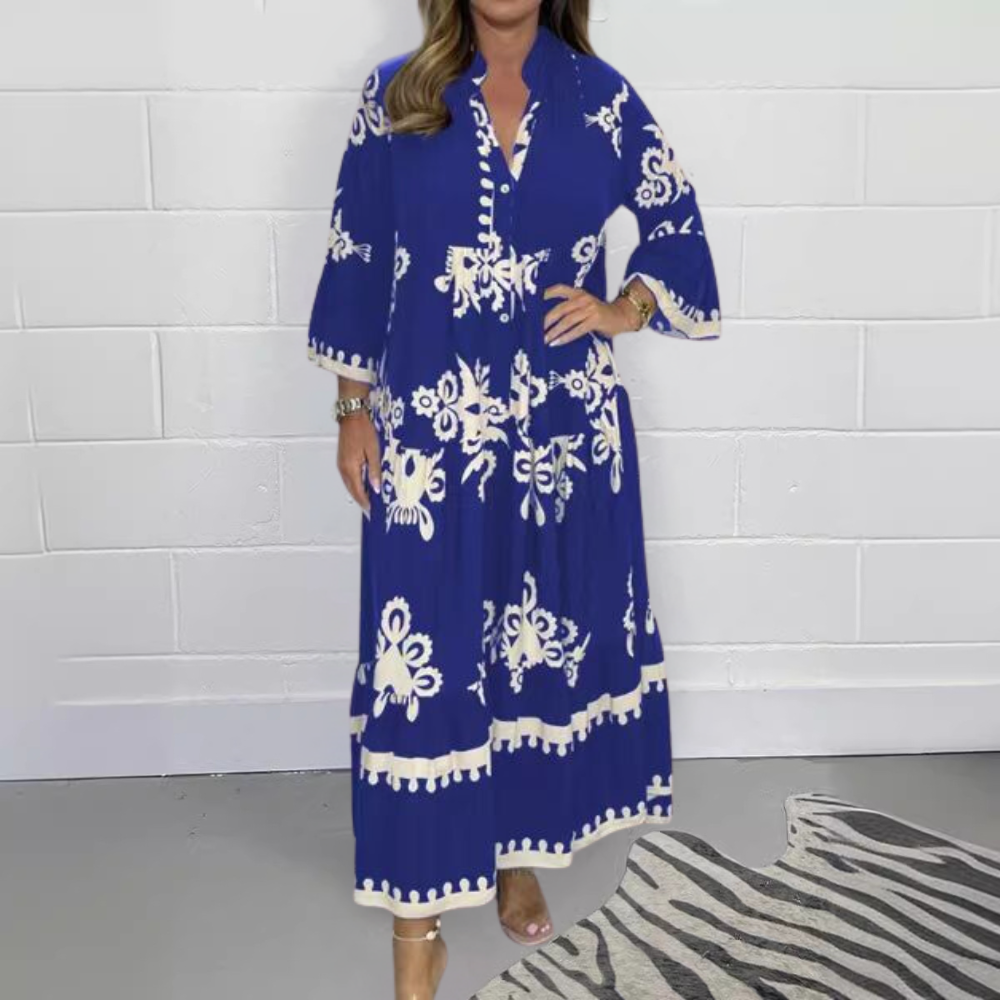 Lisette - Maxi vestido con estampado floral para mujer