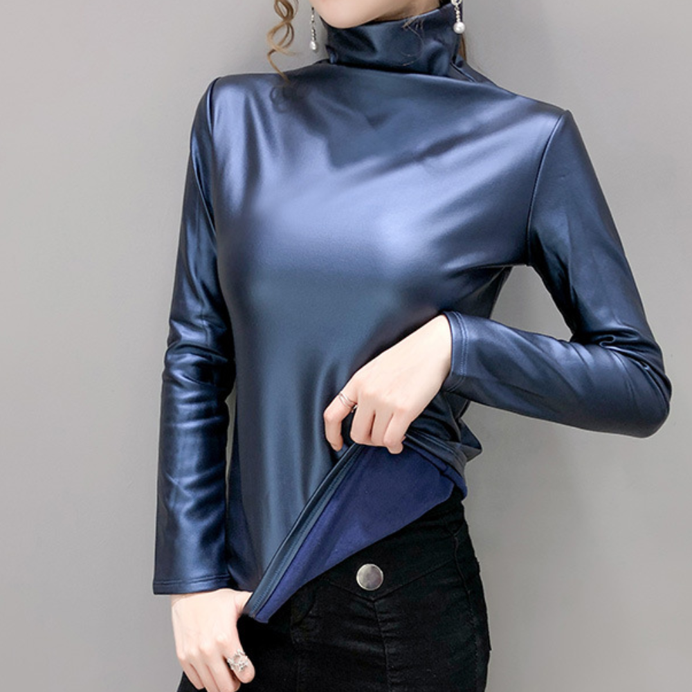 Stefania - Elegante camisa de manga larga para mujer