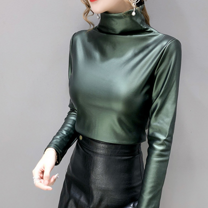 Stefania - Elegante camisa de manga larga para mujer