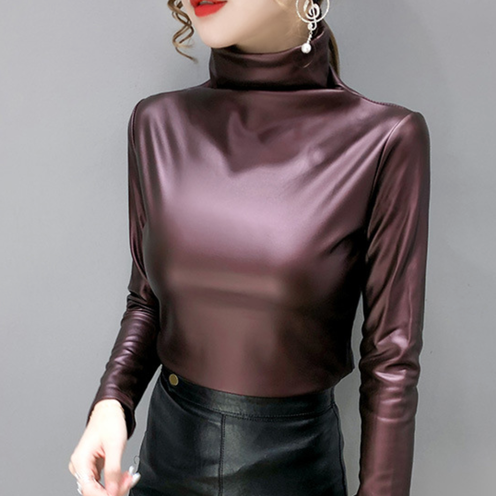 Stefania - Elegante camisa de manga larga para mujer