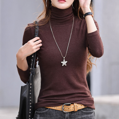 Zelia - Jersey de cuello alto para mujeres con estilo