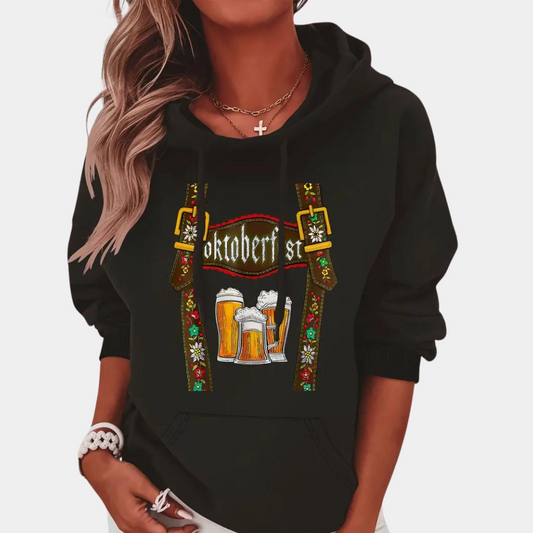 Nathalie - Sudadera con capucha Oktoberfest de mujer