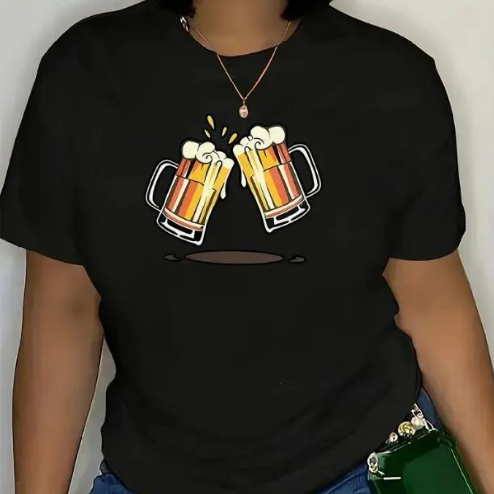Carmela - Camiseta Oktoberfest de mujer con estampado de cerveza