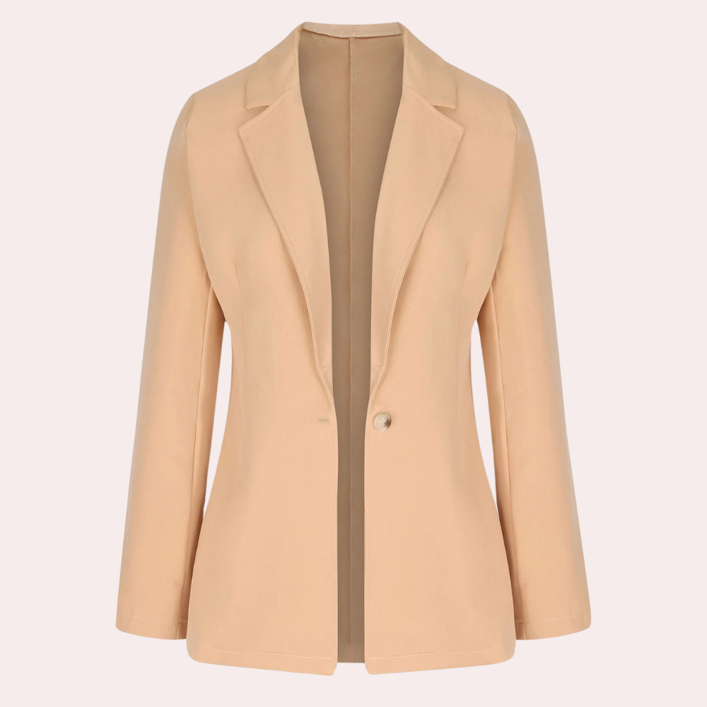 Nastya - Blazer liso minimalista para mujer