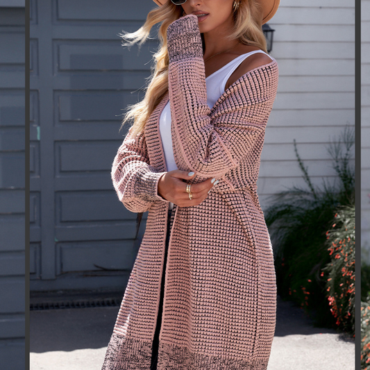 Erin - Chaqueta de punto larga y cálida