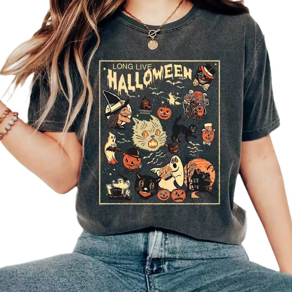 Jazmina - Camisa sencilla de Halloween para señoras