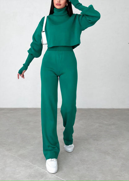 Cómodo conjunto de traje de cuello alto | Cas