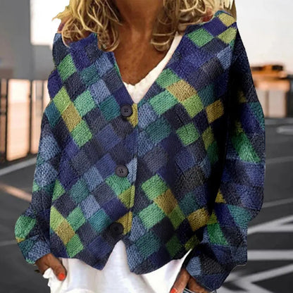 Chaqueta de punto patchwork | Celine