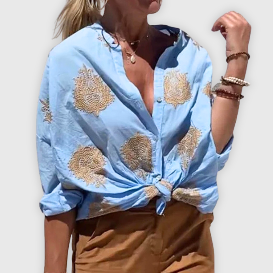 Blusa de mujer ligera y elegante Hecha a mano