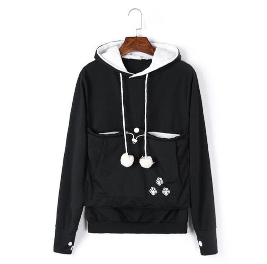 Milo | Sudadera unisex con capucha para gatos y el lugar perfecto para dormir de su gato