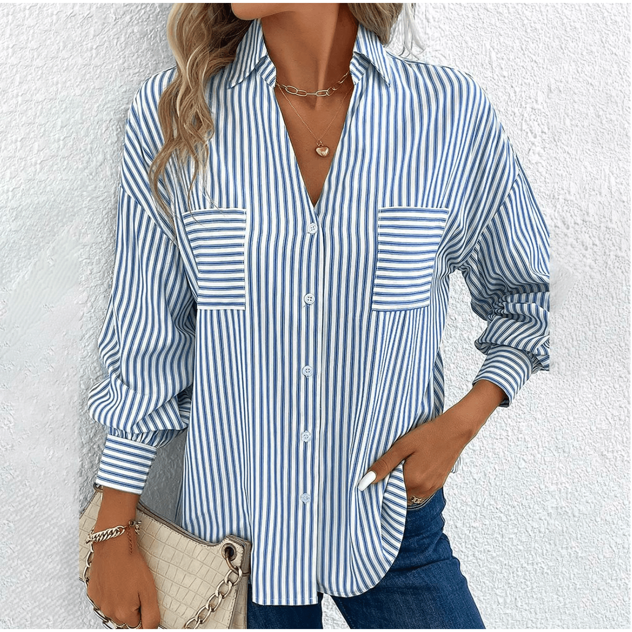 Balbina | Blusa de rayas de manga larga