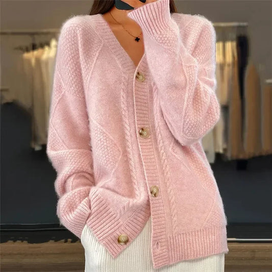 Unita Cardigan | Chaqueta gruesa con cuello en V para mujer