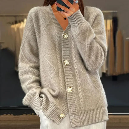 Unita Cardigan | Chaqueta gruesa con cuello en V para mujer
