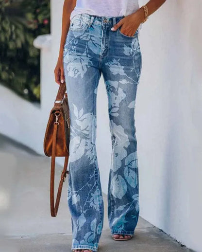 Ada - Vaqueros con estampado floral