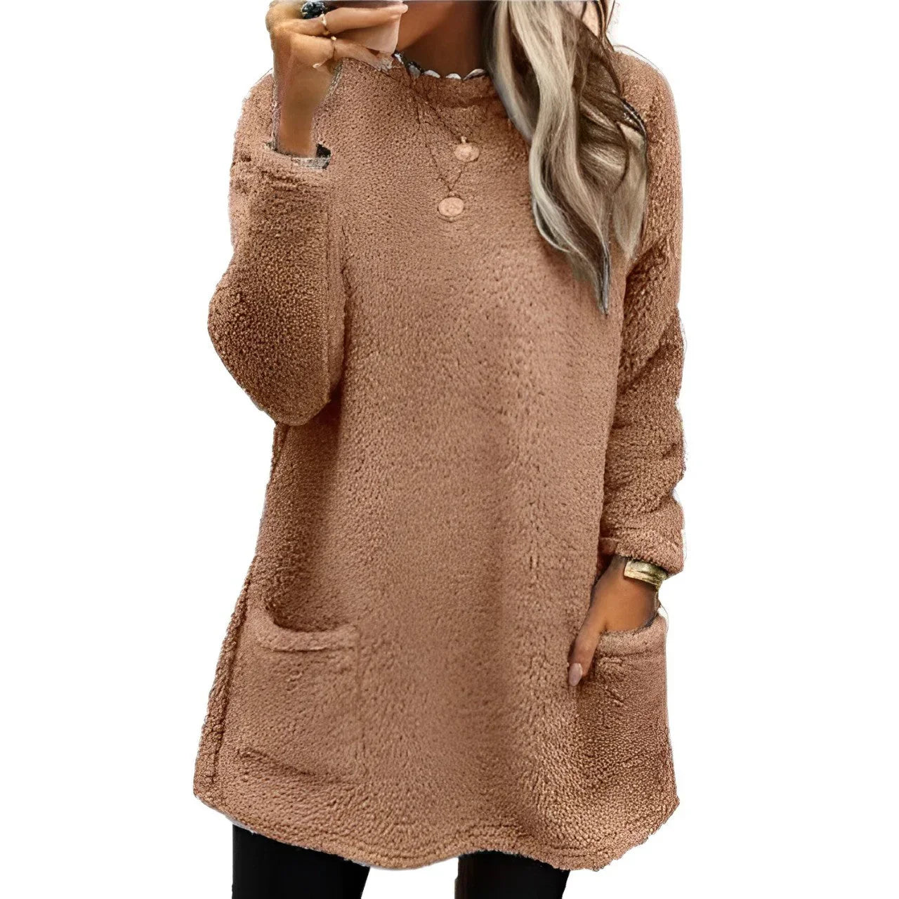 Quispina - Acogedor jersey de peluche para mujer