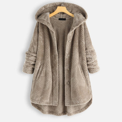 Chaqueta oversize con capucha para mujer | Arabella