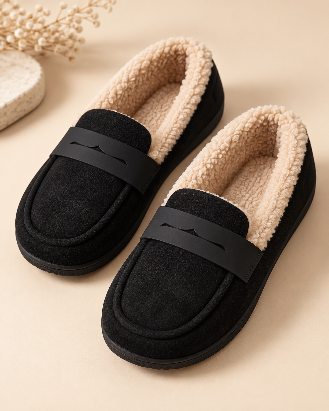 Damskie Loafers Ocieplane Polarem