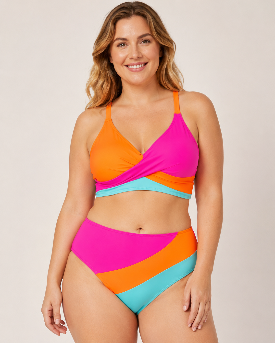 Bikini Dwuczęściowe Z Wysokim Stanem