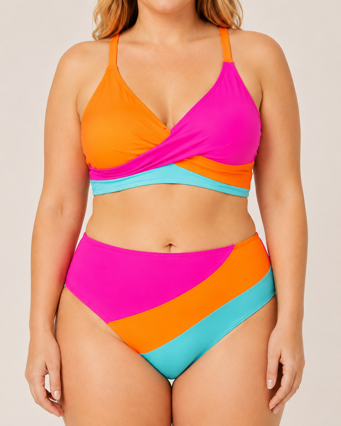 Bikini Dwuczęściowe Z Wysokim Stanem