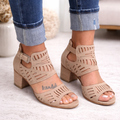 Damskie Sandały z Wycięciami Open Toe