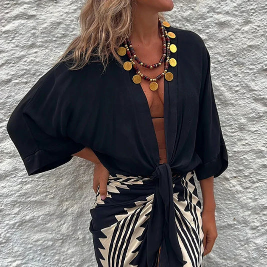 ONNA | Blusa de mujer con detalle de botones