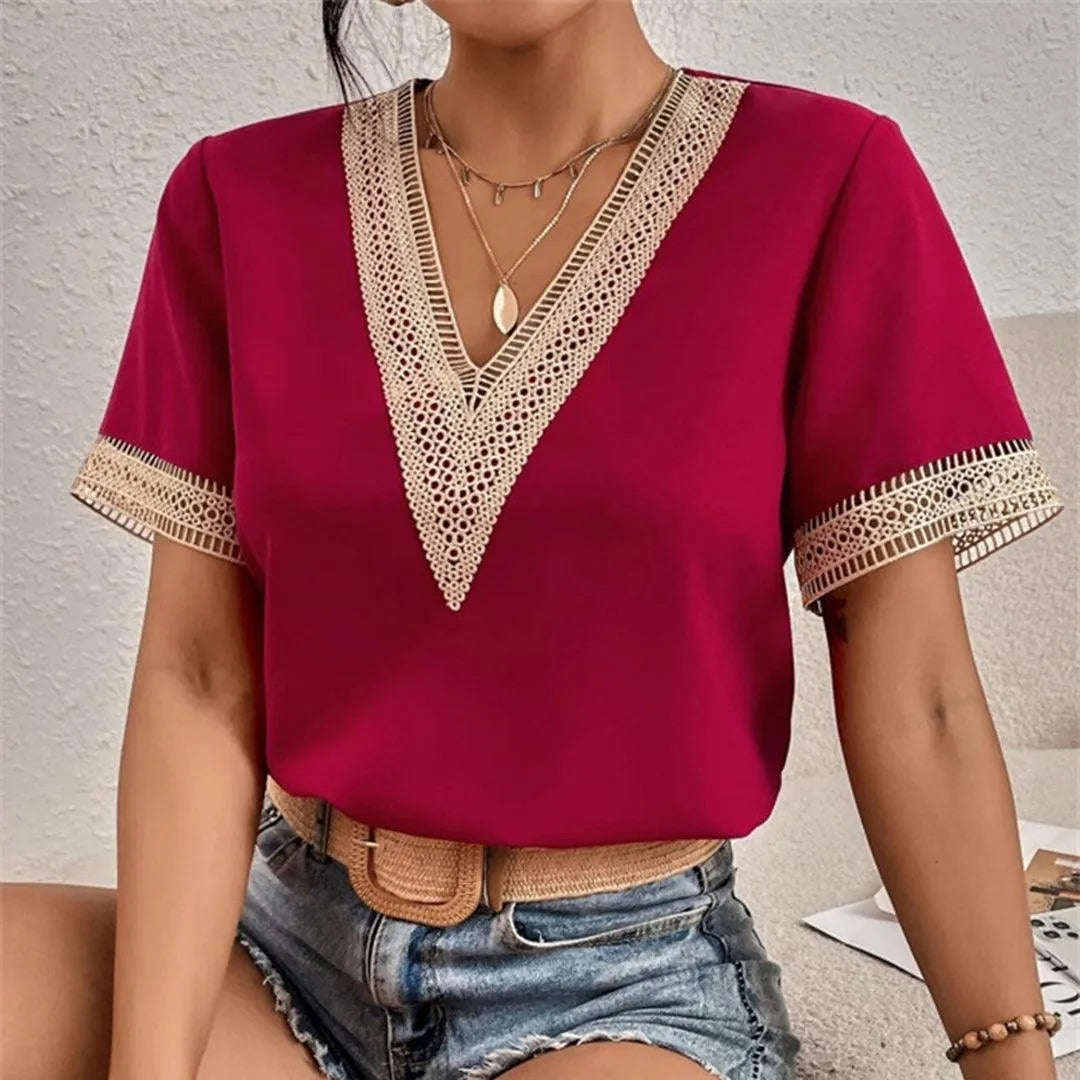Camiseta de mujer | IRIS Elegant | Poliéster | Disponible en blanco, verde, negro, clarete, amarillo claro, azul claro y naranja | Apta para todas las estaciones