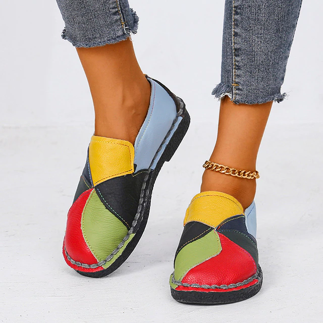 Tonisha - Zapatos ortopédicos de color para mujer con tacón