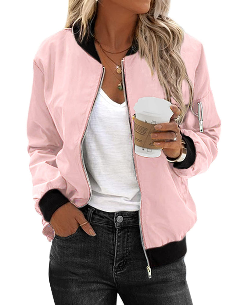 Chaqueta bomber clásica de mujer
